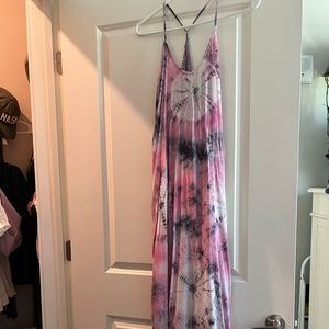 Tye-dye maxi dress